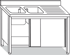 Wash-tub on cabinet | Mittel Group